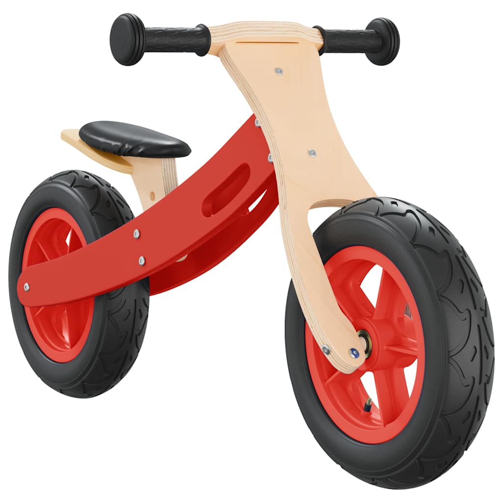 løbecykel med luftdæk rød