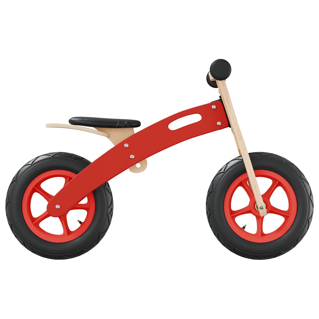 løbecykel med luftdæk rød