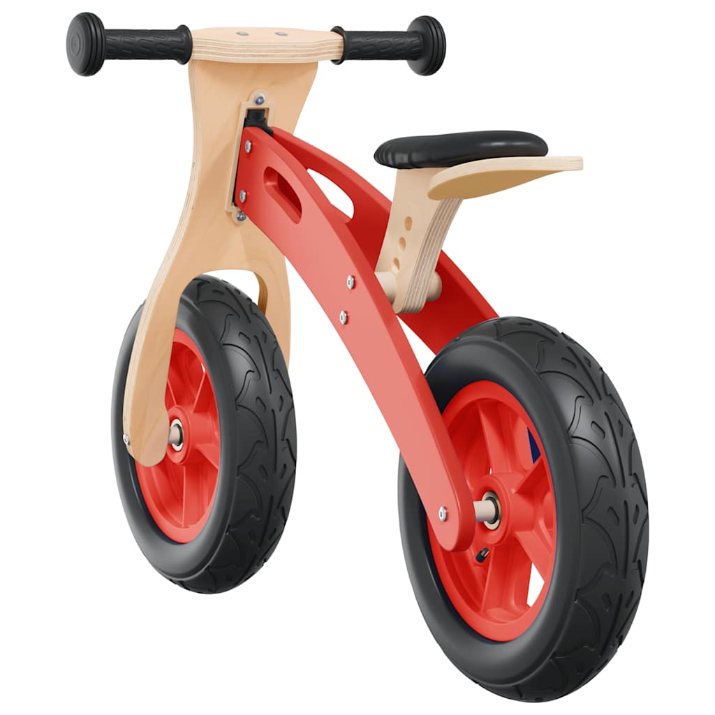 løbecykel med luftdæk rød