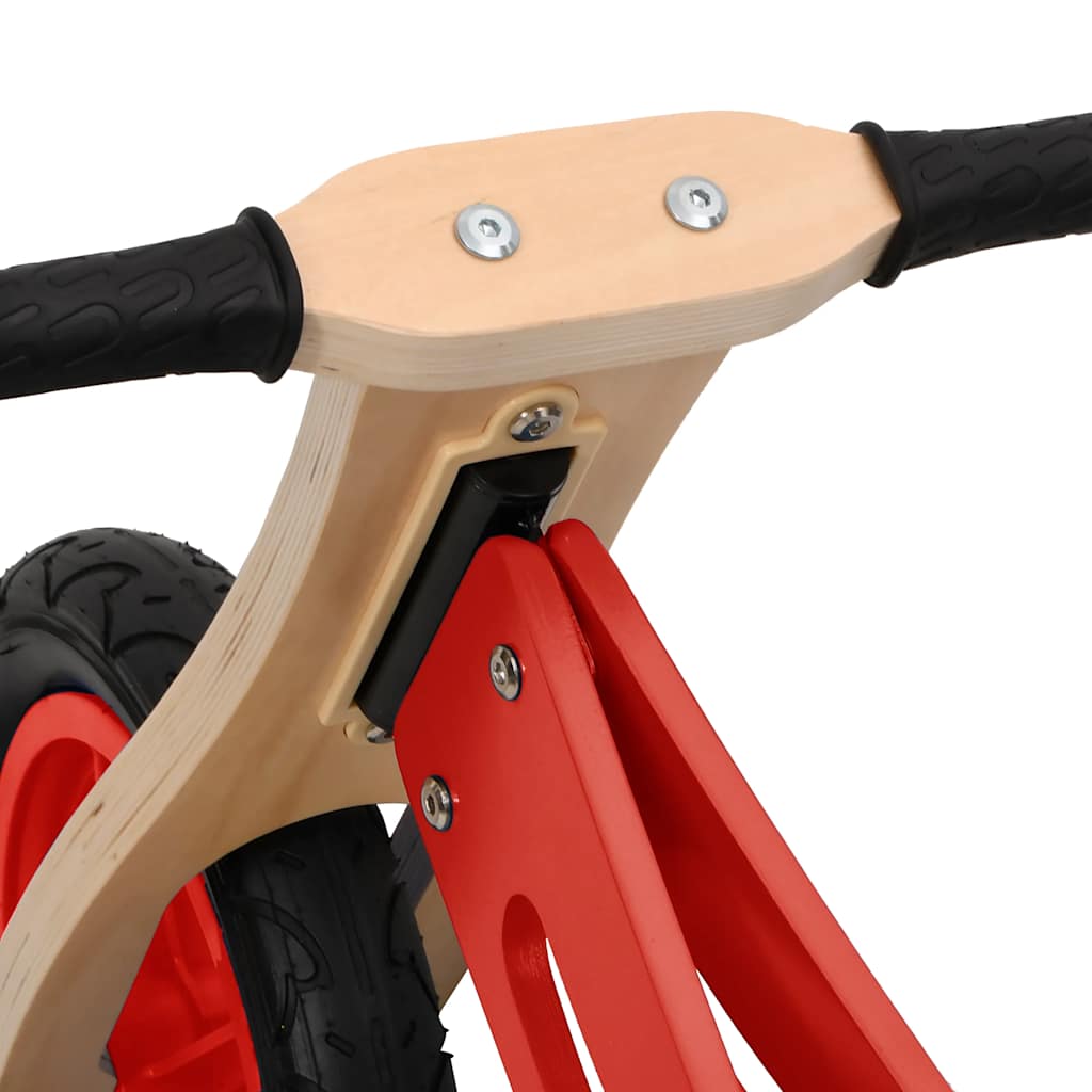 løbecykel med luftdæk rød