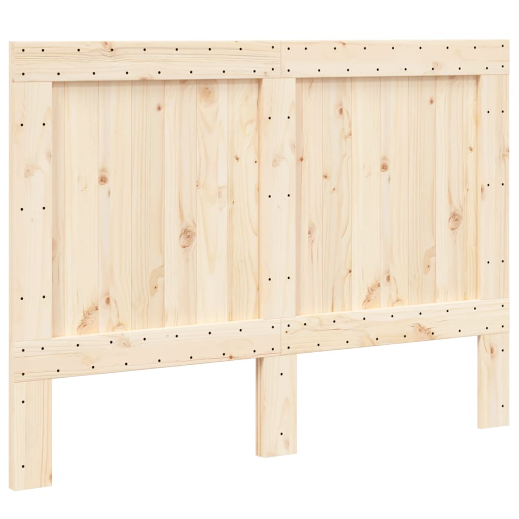 sengegavl 140x104 cm massivt fyrretræ