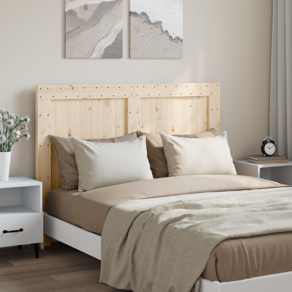 sengegavl 140x104 cm massivt fyrretræ