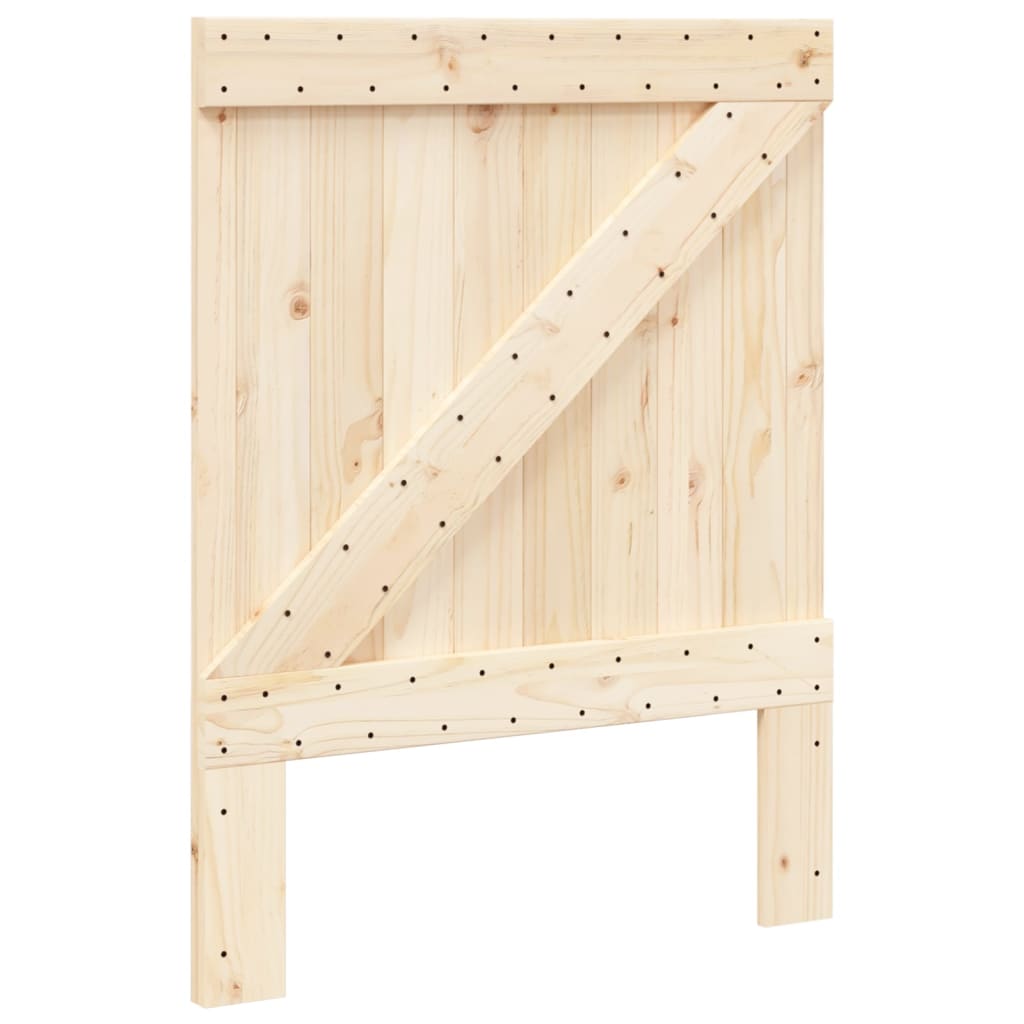 sengegavl 80x104 cm massivt fyrretræ