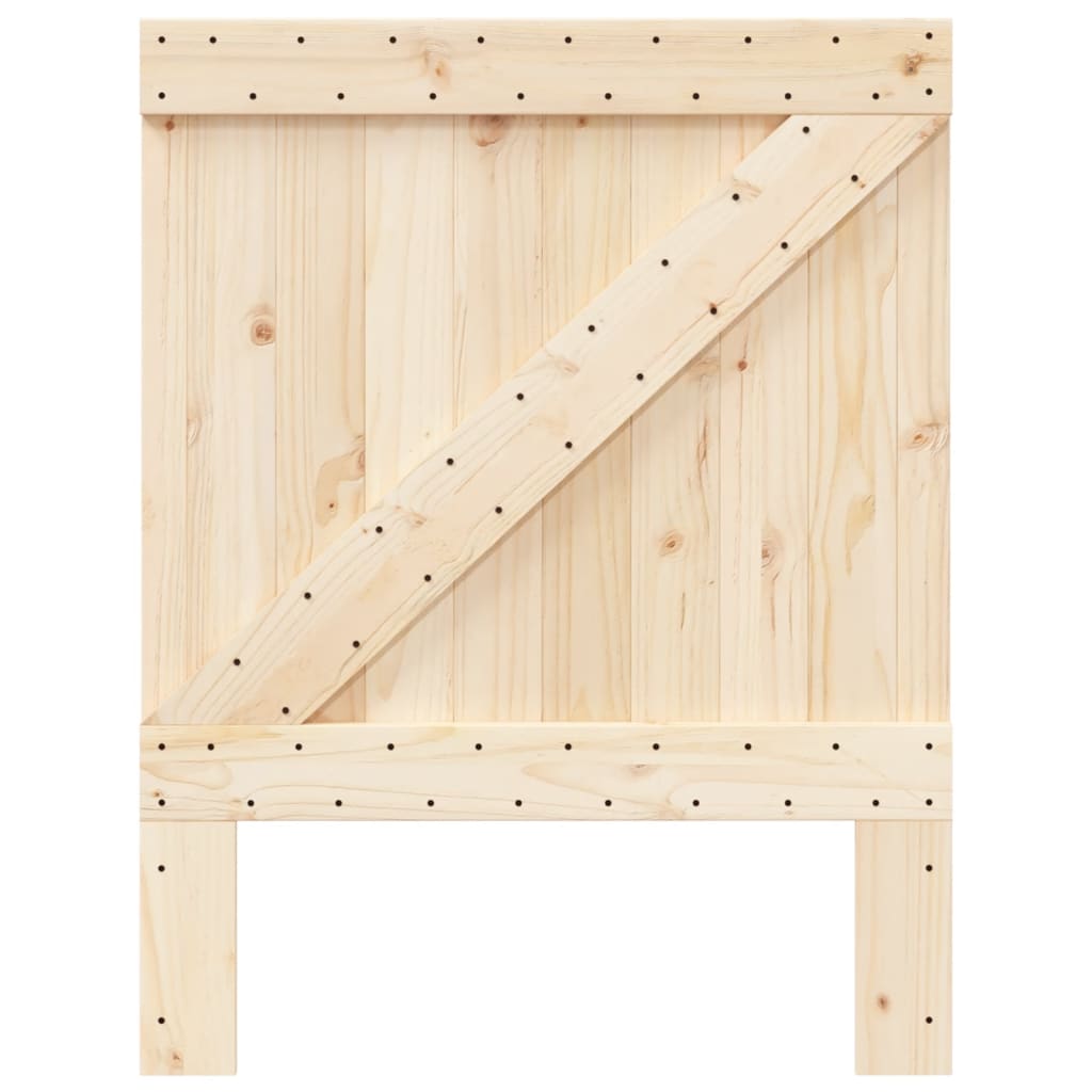sengegavl 80x104 cm massivt fyrretræ
