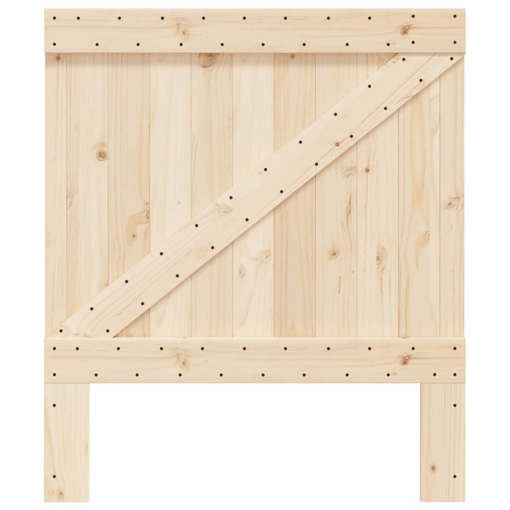 sengegavl 90x104 cm massivt fyrretræ