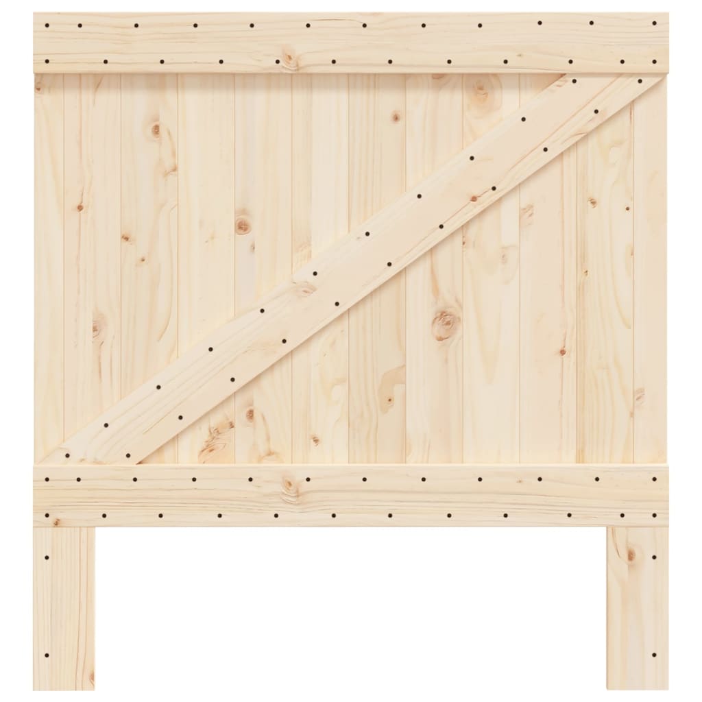 sengegavl 100x104 cm massivt fyrretræ