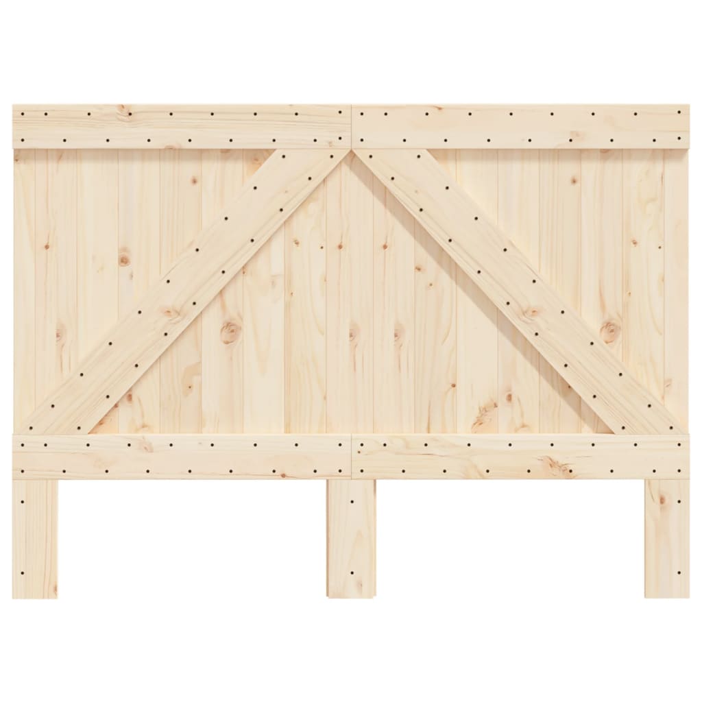 sengegavl 140x104 cm massivt fyrretræ