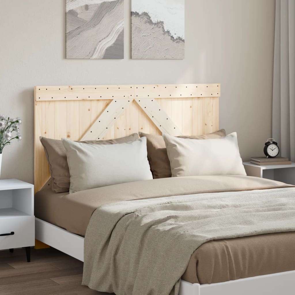 sengegavl 140x104 cm massivt fyrretræ