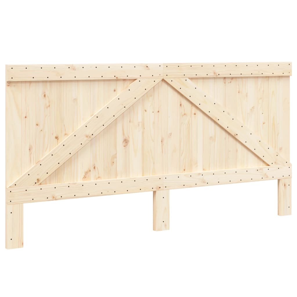 sengegavl 200x104 cm massivt fyrretræ