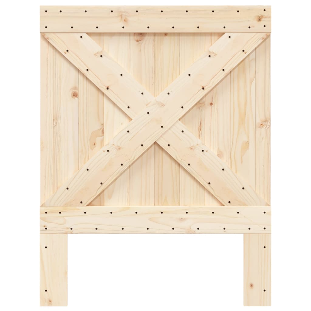 sengegavl 80x104 cm massivt fyrretræ