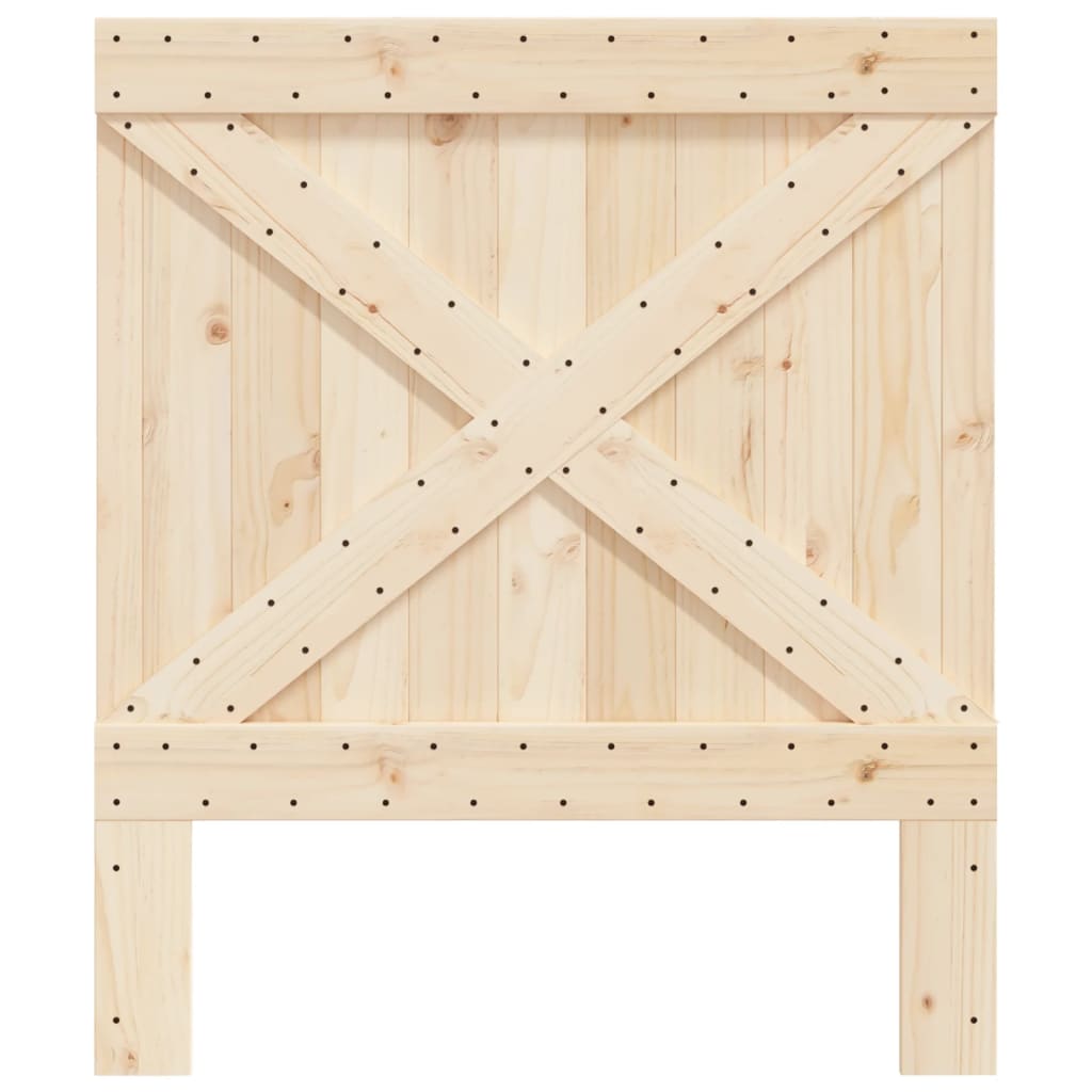 sengegavl 90x104 cm massivt fyrretræ