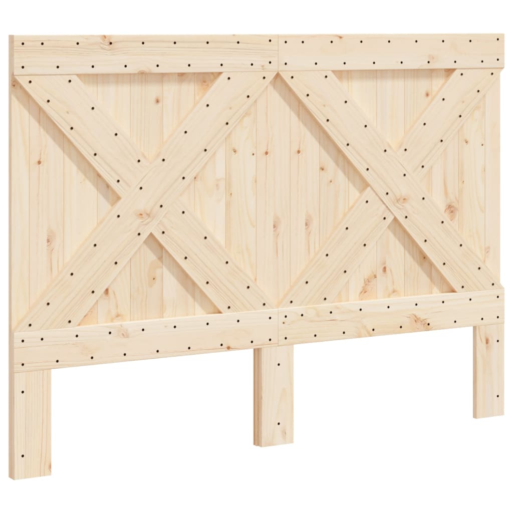 sengegavl 140x104 cm massivt fyrretræ