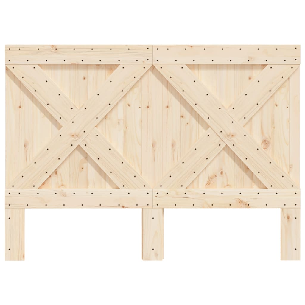 sengegavl 140x104 cm massivt fyrretræ
