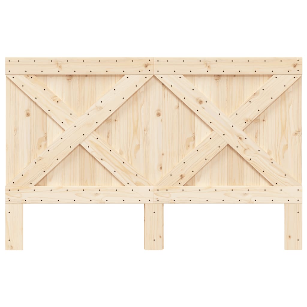 sengegavl 160x104 cm massivt fyrretræ