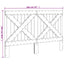 sengegavl 160x104 cm massivt fyrretræ