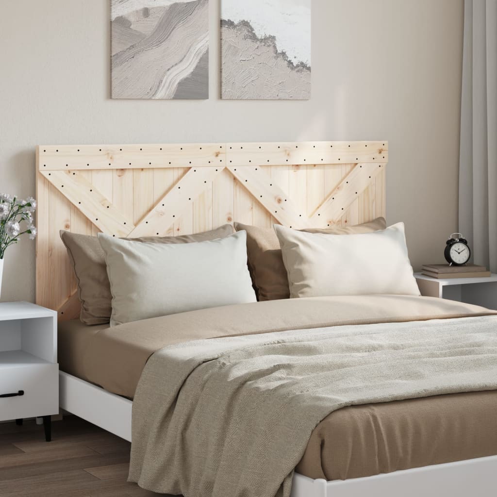 sengegavl 160x104 cm massivt fyrretræ
