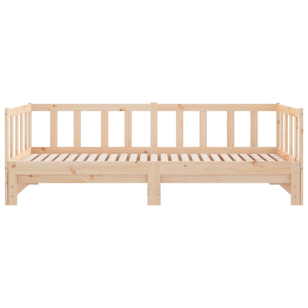 daybed med udtræk 90x200 cm massivt fyrretræ