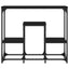 konsolbord 89,5x28x76 cm konstrueret træ sort