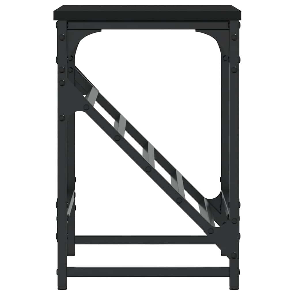 skostativ 60x30x45 cm konstrueret træ sort
