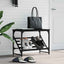 skostativ 60x30x45 cm konstrueret træ sort