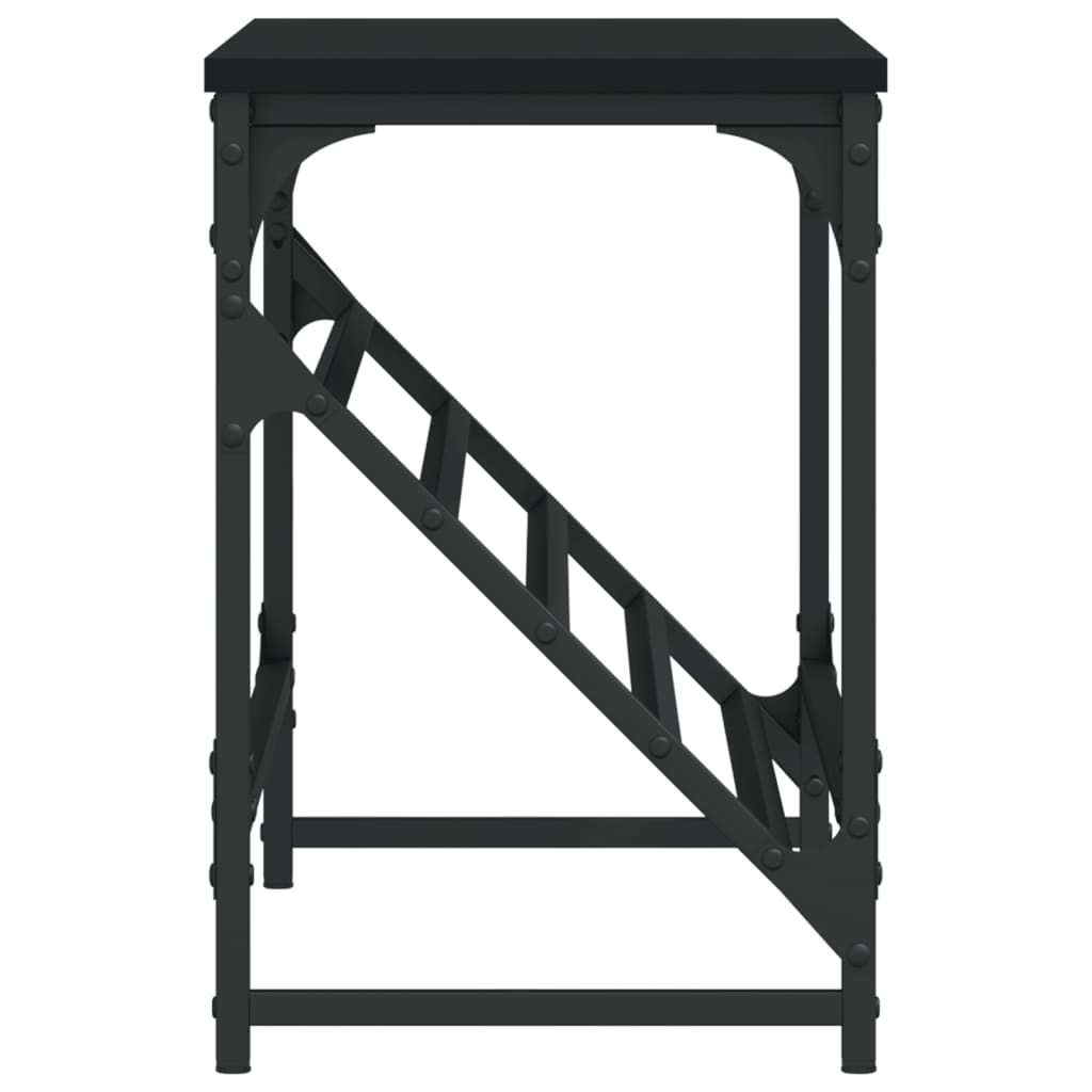 skostativ 90x30x45 cm konstrueret træ sort