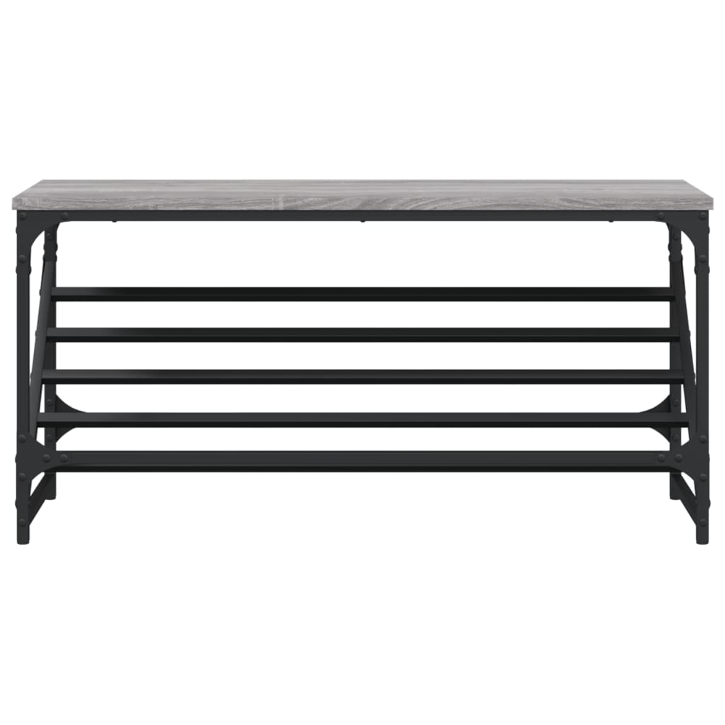 skoreol 90x30x45 cm konstrueret træ grå sonoma-eg