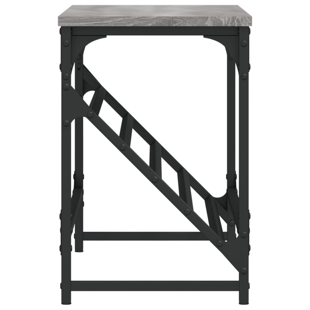 skoreol 90x30x45 cm konstrueret træ grå sonoma-eg
