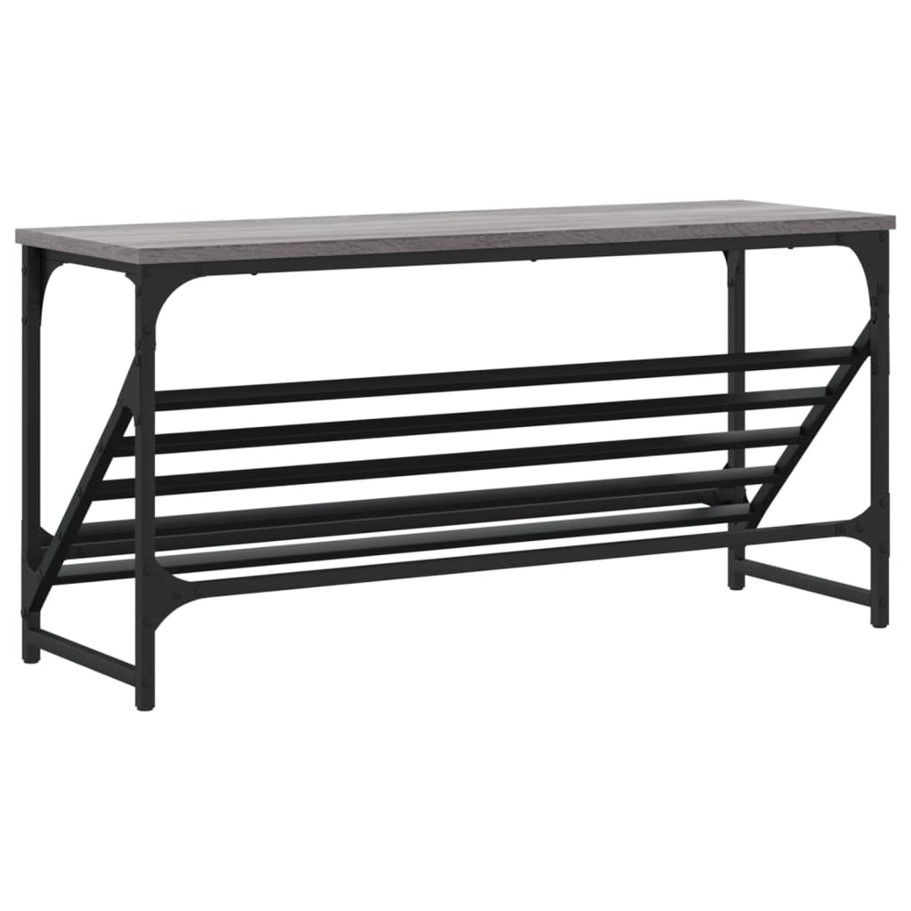 skoreol 90x30x45 cm konstrueret træ grå sonoma-eg