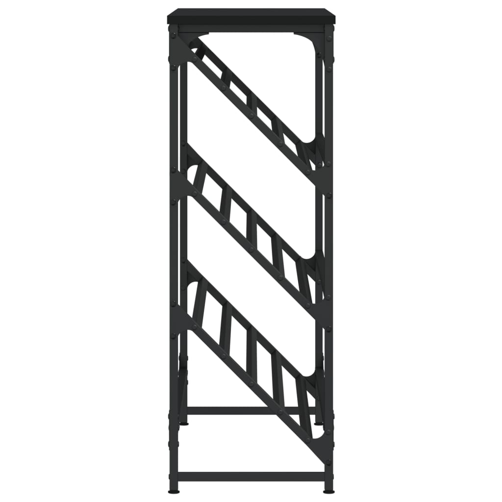 skostativ 90x30x85 cm konstrueret træ sort