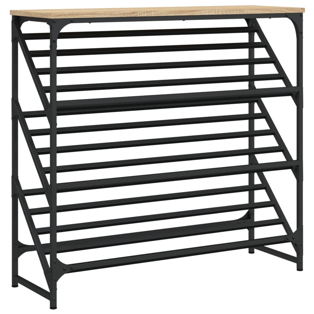 skoreol 90x30x85 cm konstrueret træ sonoma-eg