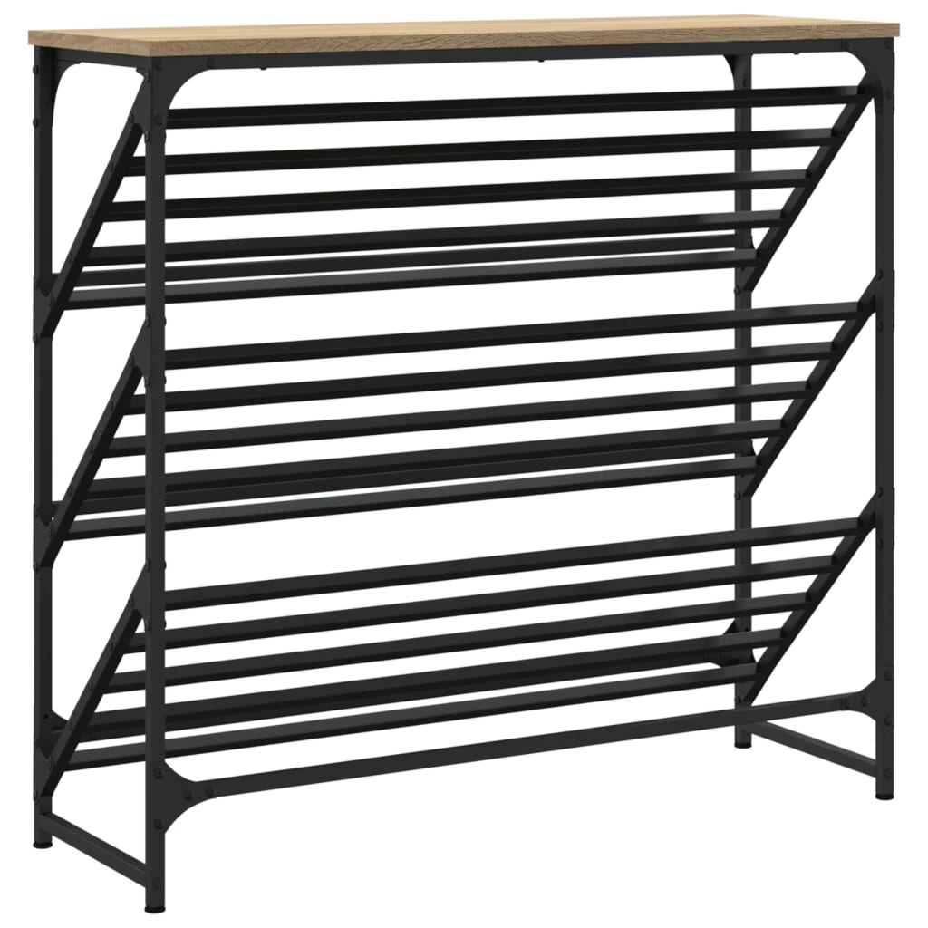skoreol 90x30x85 cm konstrueret træ sonoma-eg