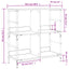 bogreol 78,5x33x82 cm konstrueret træ sonoma-eg
