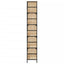 bogreol 78,5x33x188,5 cm konstrueret træ sonoma-eg