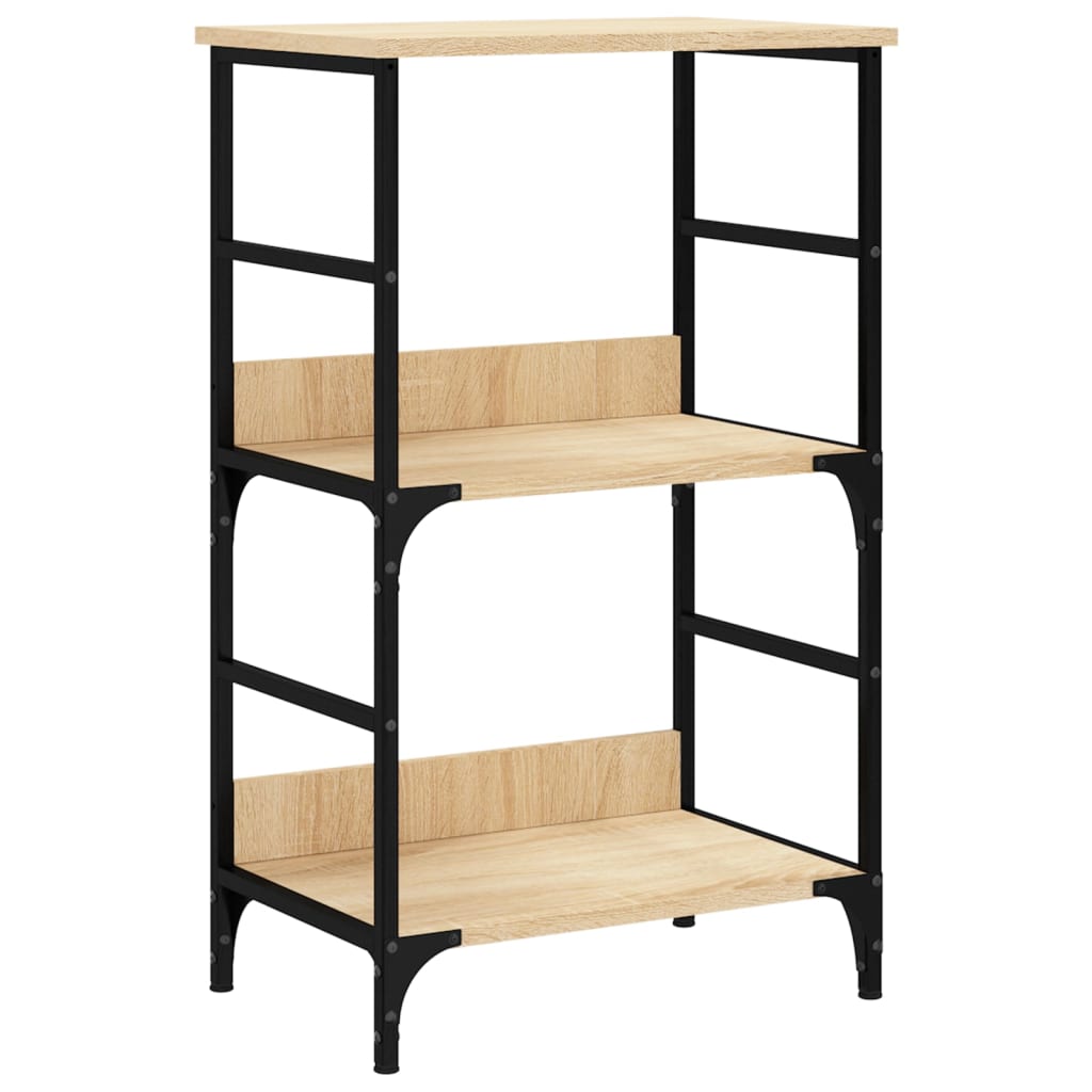 bogreol 50x33x82 cm konstrueret træ sonoma-eg