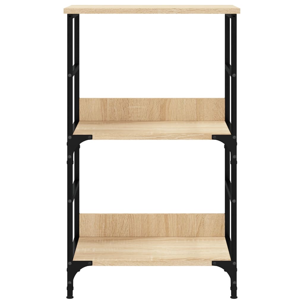 bogreol 50x33x82 cm konstrueret træ sonoma-eg