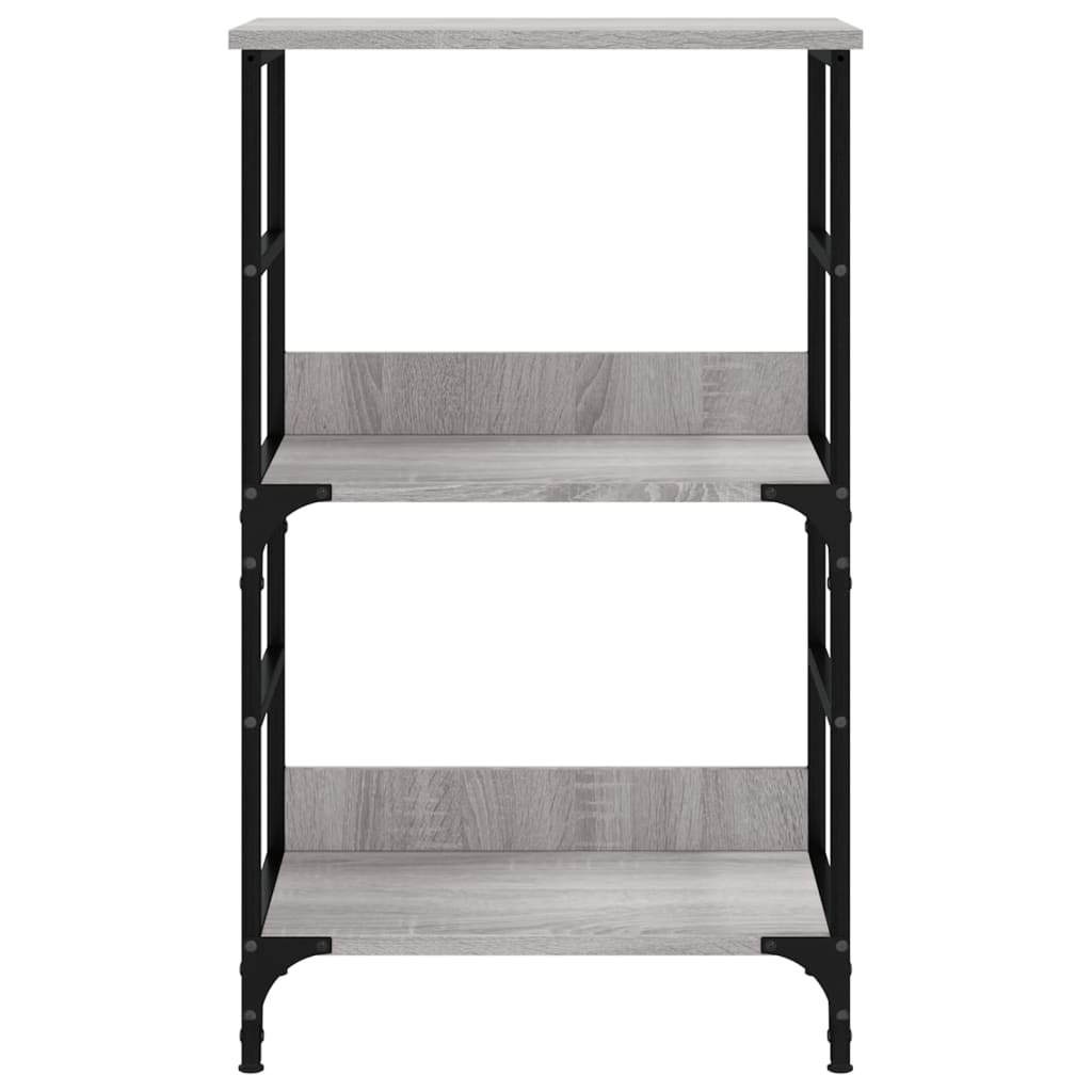 bogreol 50x33x82 cm konstrueret træ grå sonoma-eg