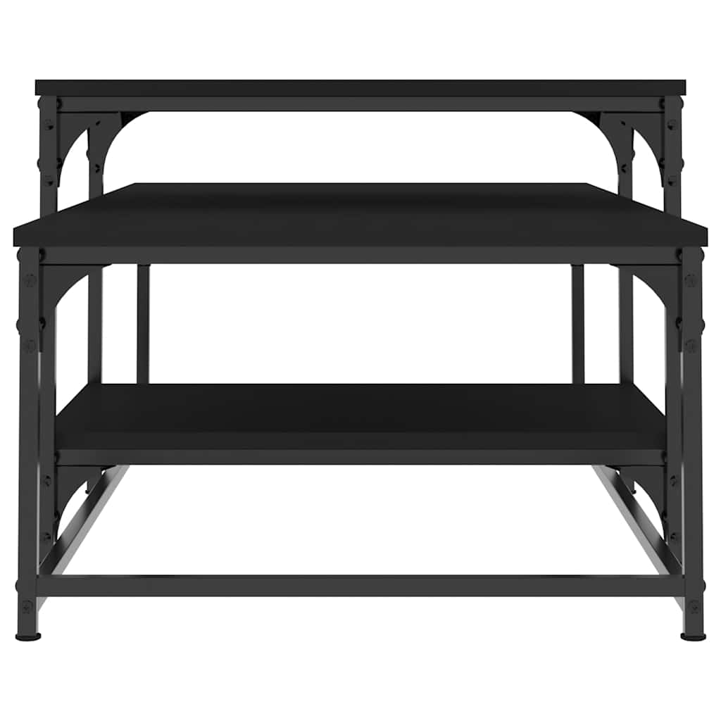 sofabord 102x60x45 cm konstrueret træ sort