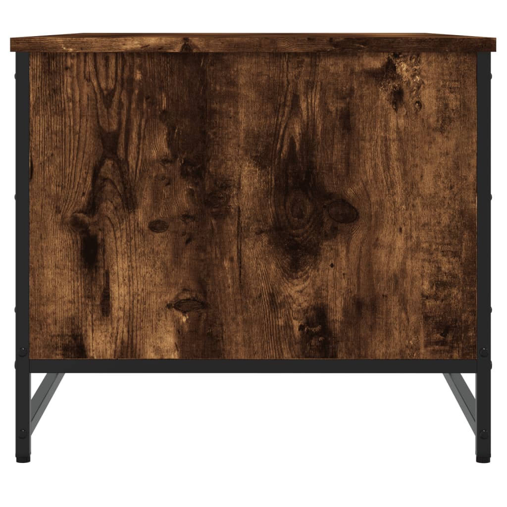 sofabord 85,5x51x45 cm konstrueret træ røget egetræsfarve
