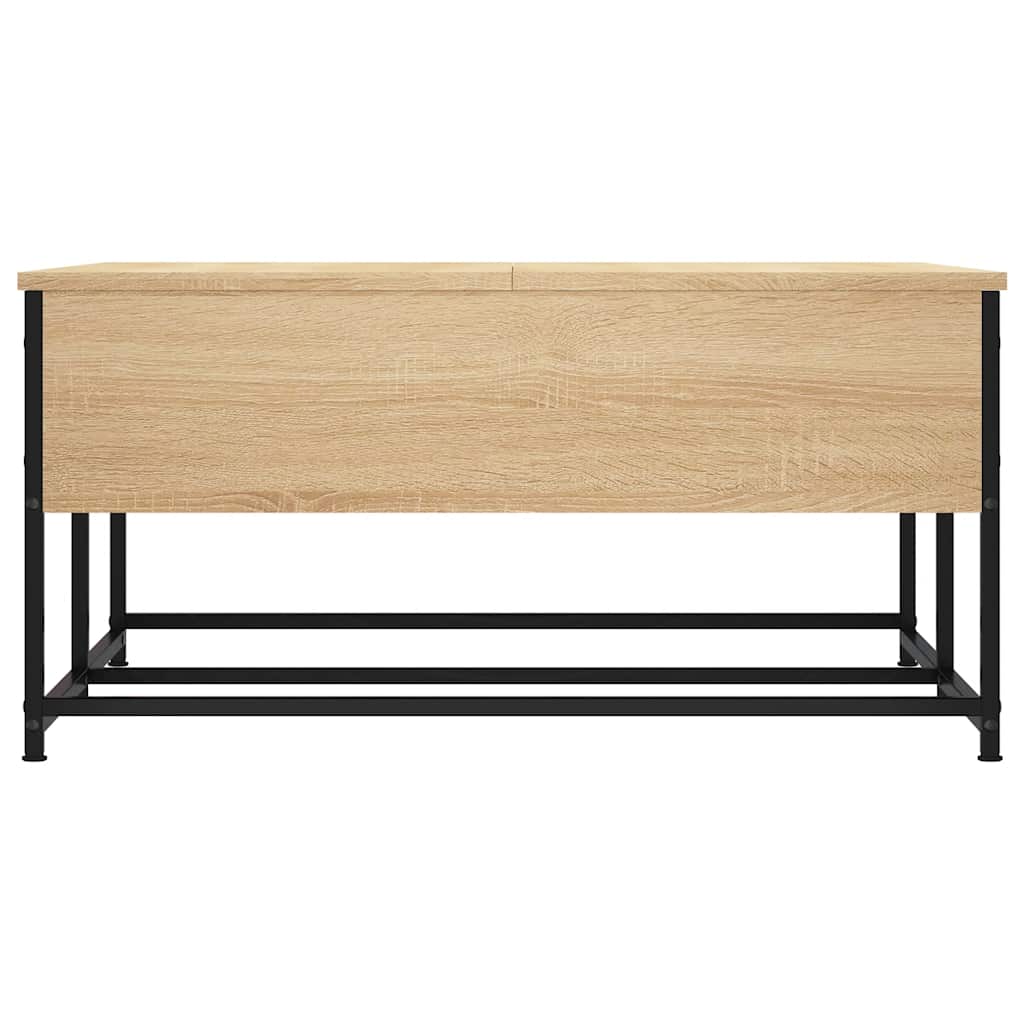 sofabord 80x80x40 cm konstrueret træ sonoma egetræsfarve