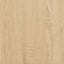 sofabord 80x80x40 cm konstrueret træ sonoma egetræsfarve