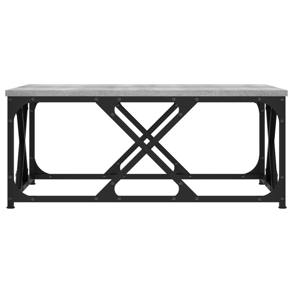 sofabord 70x70x30 cm konstrueret træ grå sonoma-eg