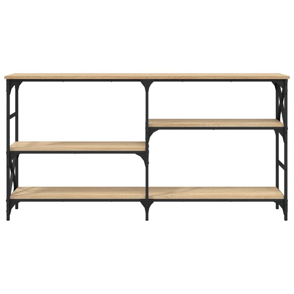 konsolbord 150x29x76,5 cm konstrueret træ sonoma-eg