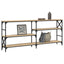 konsolbord 180x29x76,5 cm konstrueret træ sonoma-eg