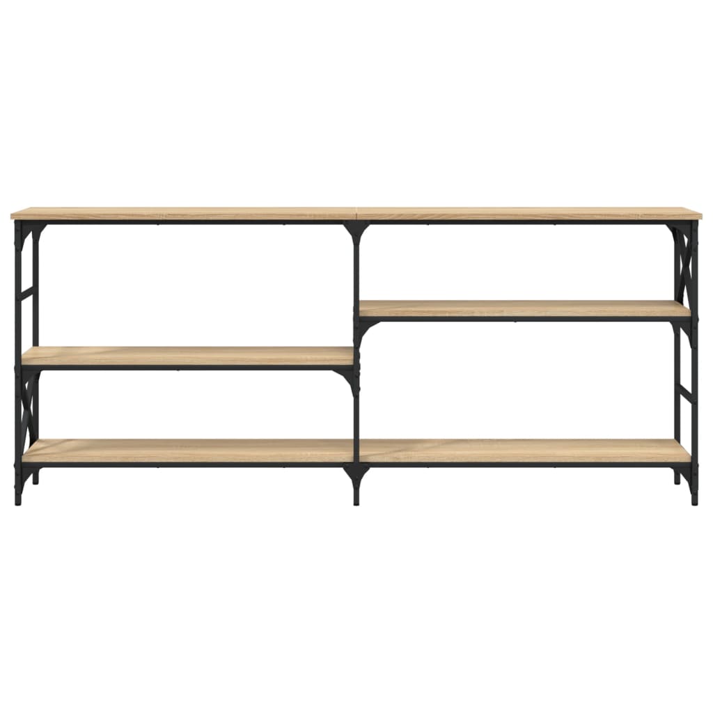 konsolbord 180x29x76,5 cm konstrueret træ sonoma-eg