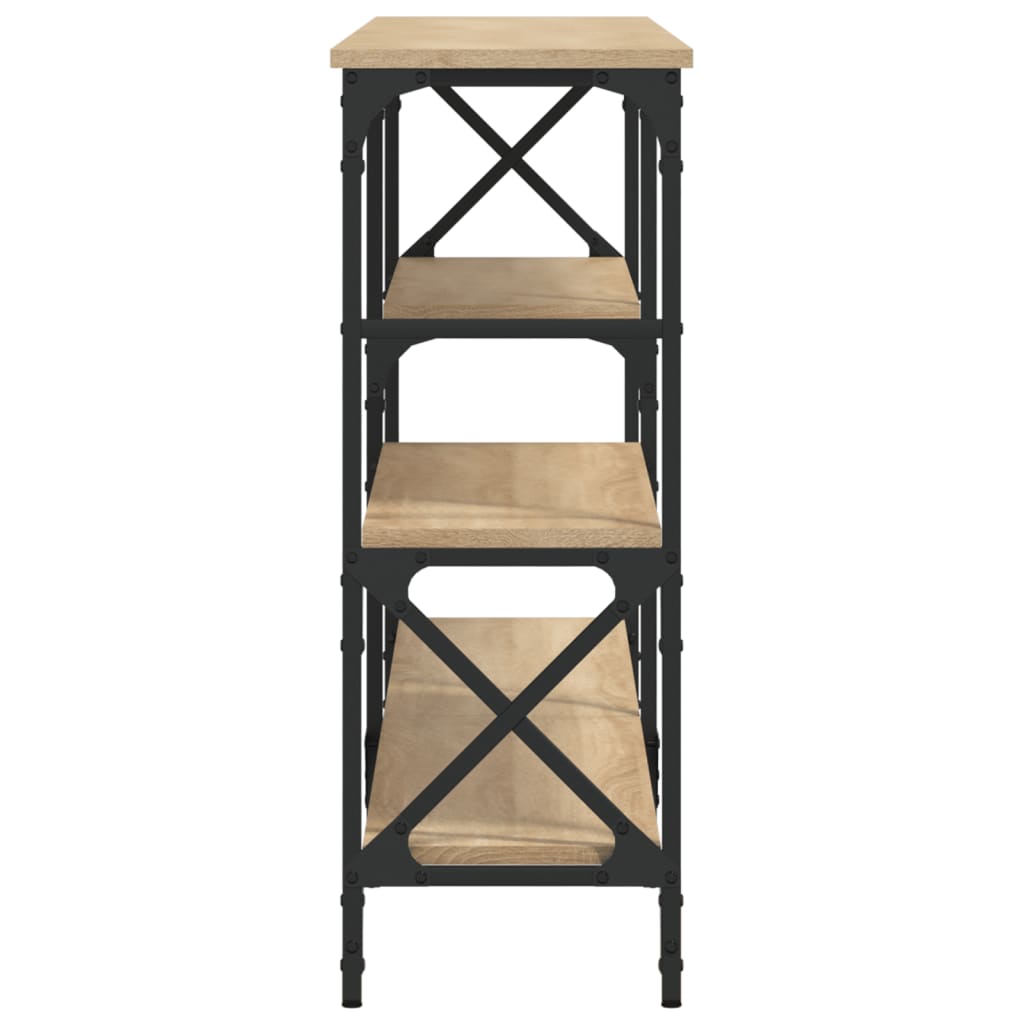 konsolbord 180x29x76,5 cm konstrueret træ sonoma-eg