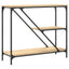 konsolbord 88,5x30x75 cm konstrueret træ sonoma-eg