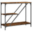 konsolbord 88,5x30x75 cm konstrueret træ røget sonoma-eg