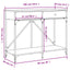 konsolbord 100x39x78,5 cm konstrueret træ sort