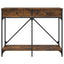 konsolbord 100x39x78,5 cm konstrueret træ røget egetræsfarve