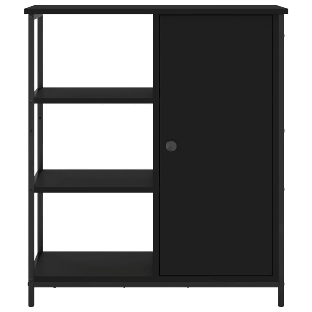 skab 70x30x80 cm konstrueret træ sort